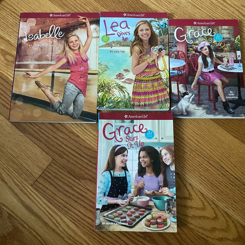 American Girl Book Collection with Red and Blue Covers